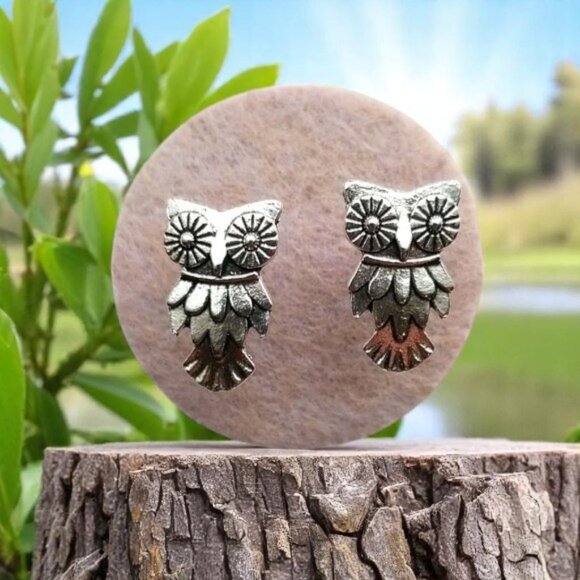 Jewelry - 3 for $15 Owl Stud Earrings